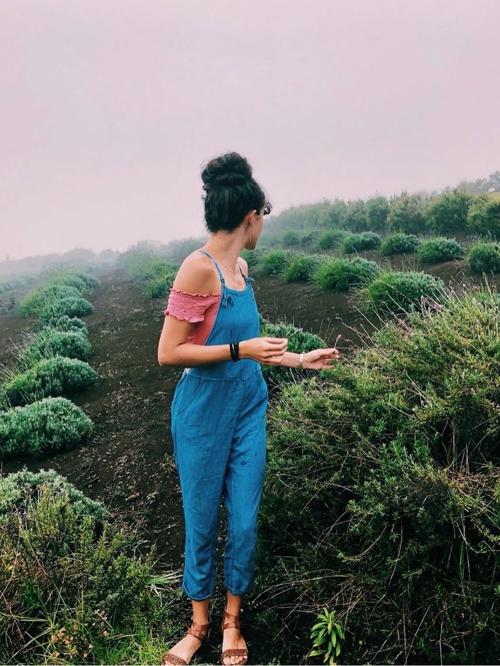 Women’s Blue Chambray Jumpsuit Overalls
